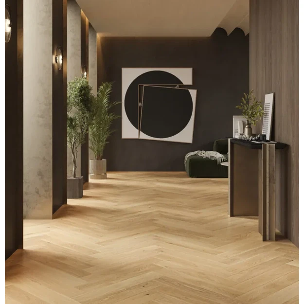 Barlinek Oak Caramel Herringbone 110 parketlentės