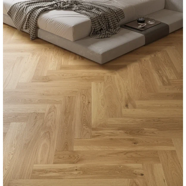 Barlinek Oak Caramel Herringbone 130 parketlentės
