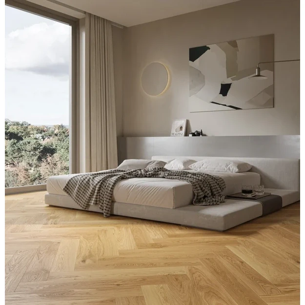 Barlinek Oak Caramel Herringbone 130 parketlentės