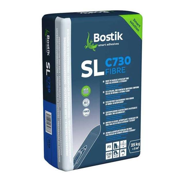 BOSTIK SL C730 FIBER 25 KG. SAVAIME IŠSILYGINANTIS 1-10MM