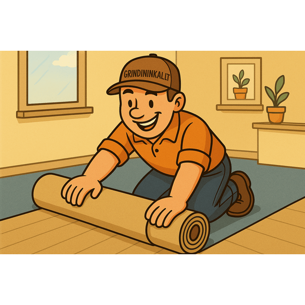 Kiliminės ruloninės grindų dangos įrengimas