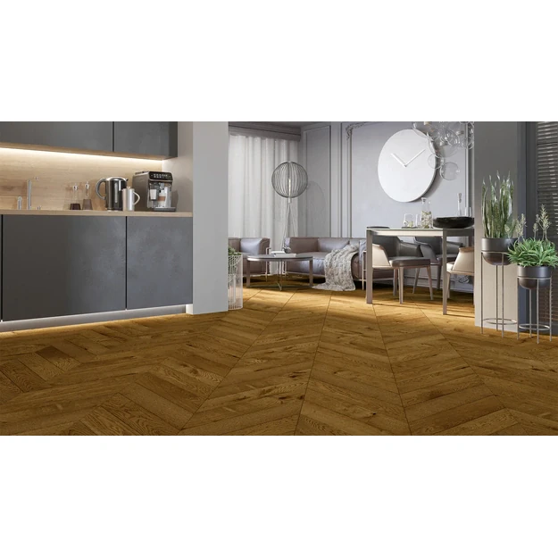 Barlinek  Oak Honey Chevron 130 parketlentės