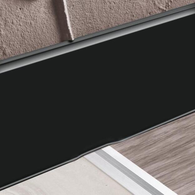 PVC grindjuostė, MASTERLINE, 13x80mm L= 2,20m, Juoda RAL 9005 matinė 3