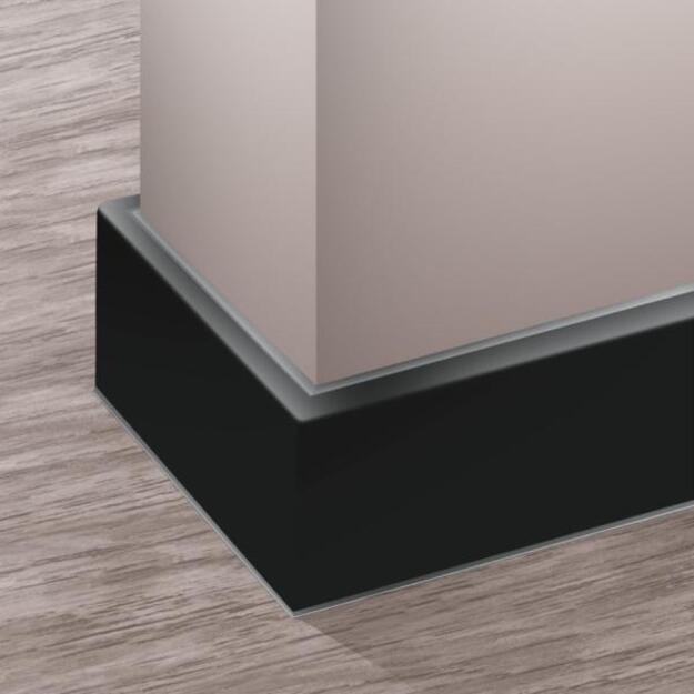 PVC grindjuostė, MASTERLINE, 13x80mm L= 2,20m, Juoda RAL 9005 matinė 4