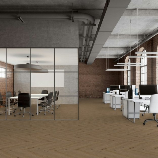 Therdex, Authetic serie herringbone 7564, 762,0×152,4×2,5 mm, 33 kl., klijuojama LVT vinilinė lentelė 1