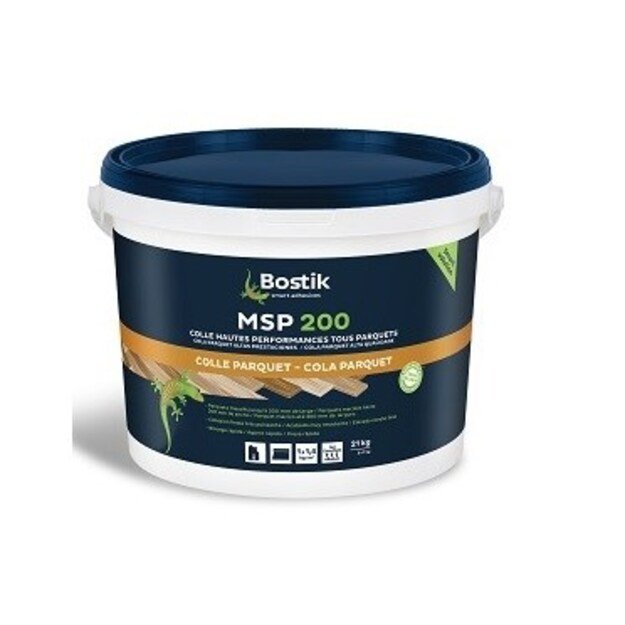 BOSTIK MSP200 - VIENKONPONENČIAI MS POLIMERŲ PAGRINDŲ PARKETO KLIJAI 21 KG