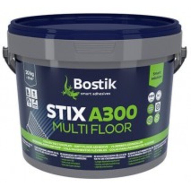 BOSTIK STIX A300 MULTI FLOOR (MIPLAFIX 300) - AKRILINIAI KLIJAI 20 KG.