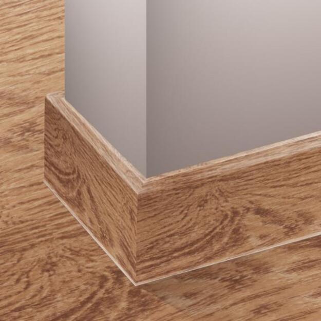 PVC grindjuostė, MASTERLINE, 13x80mm L= 2,20m, Royal Oak Mat / 457 1