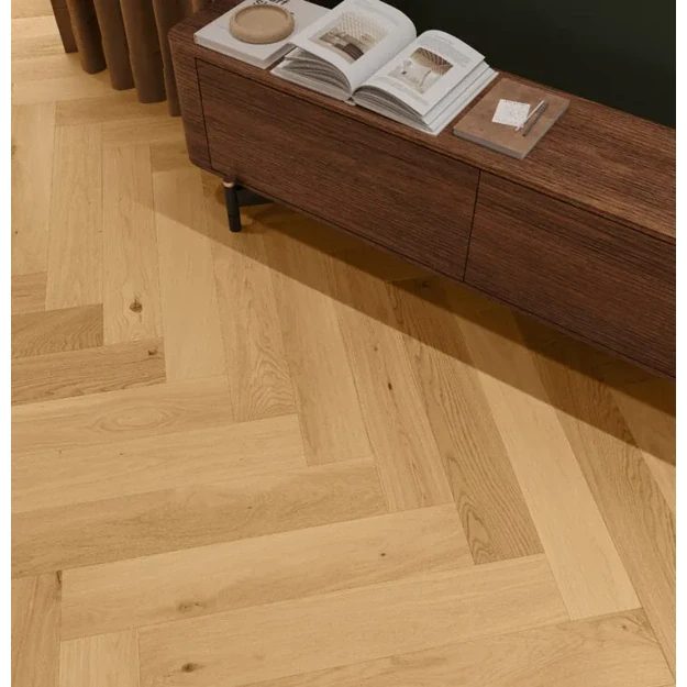 Barlinek Oak Bright Herringbone 130 parketlentės