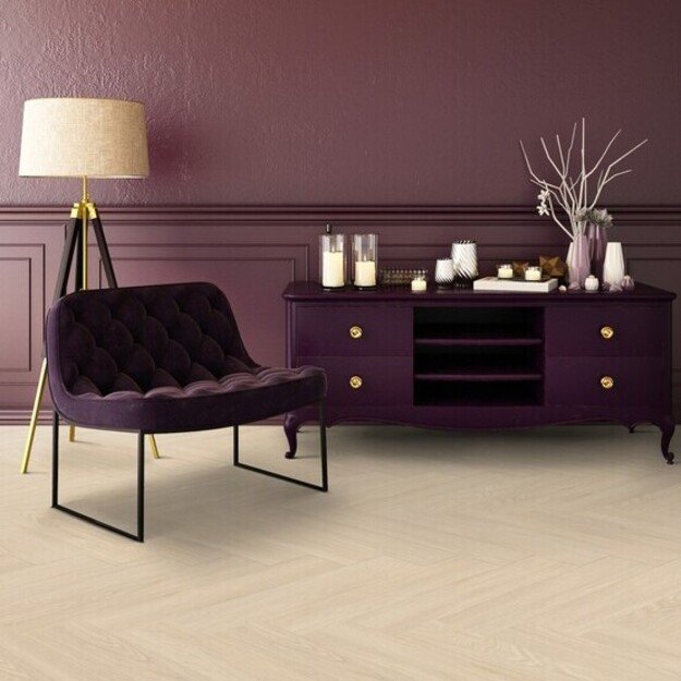 Gerflor, Virtuo, 55 HB Dry Back, 39201463, Blomma Cream, 152x762x2.5 mm, 33kl., klijuojamos LVT vinilinės lentelės eglute 1