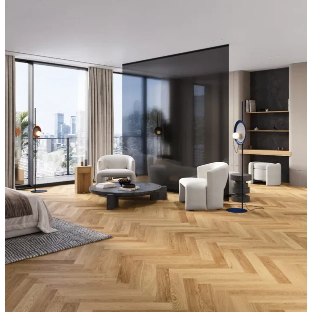Barlinek Oak Bright Herringbone 110 parketlentės