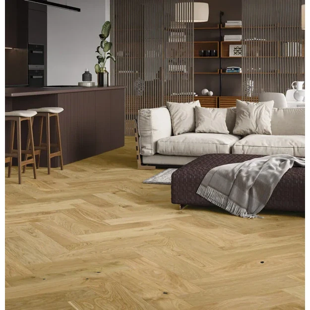Barlinek Oak Caramel Herringbone 180 parketlentės 