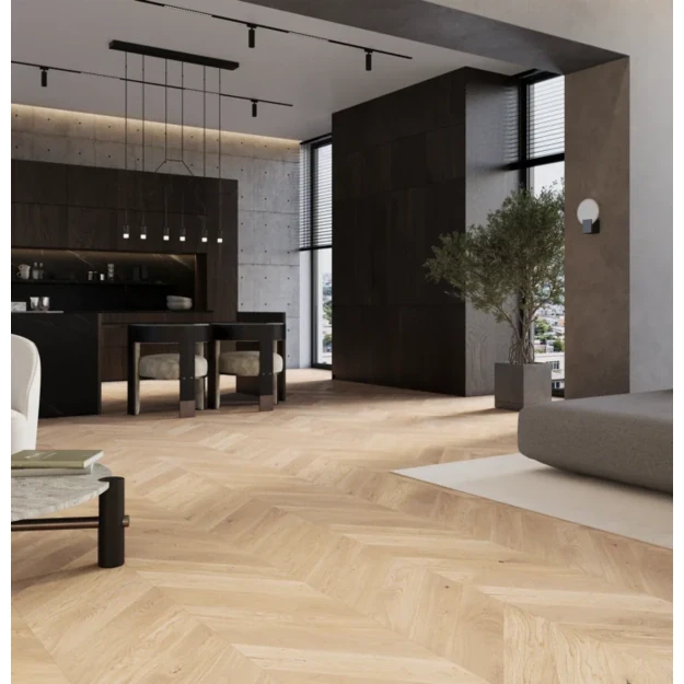 Barlinek  Oak Salt Chevron 130 parketlentės