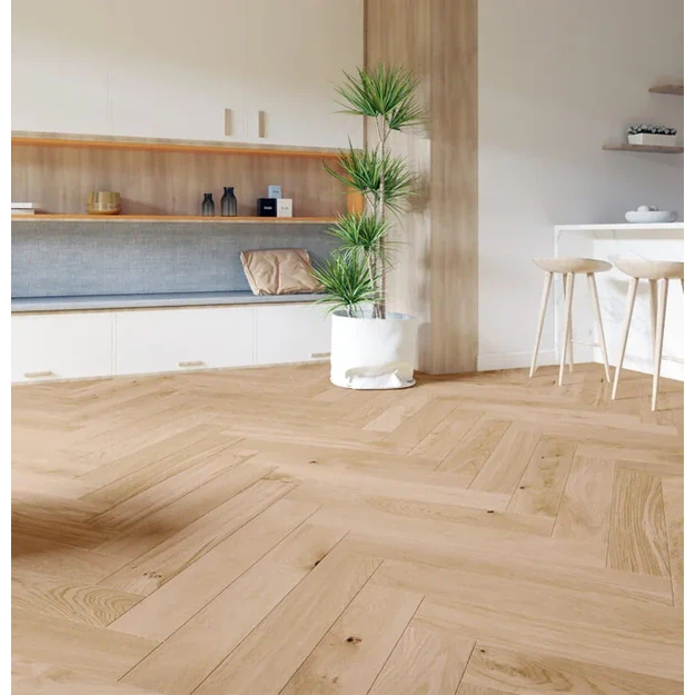Barlinek Oak Lombardy Herringbone 130 parketlentės
