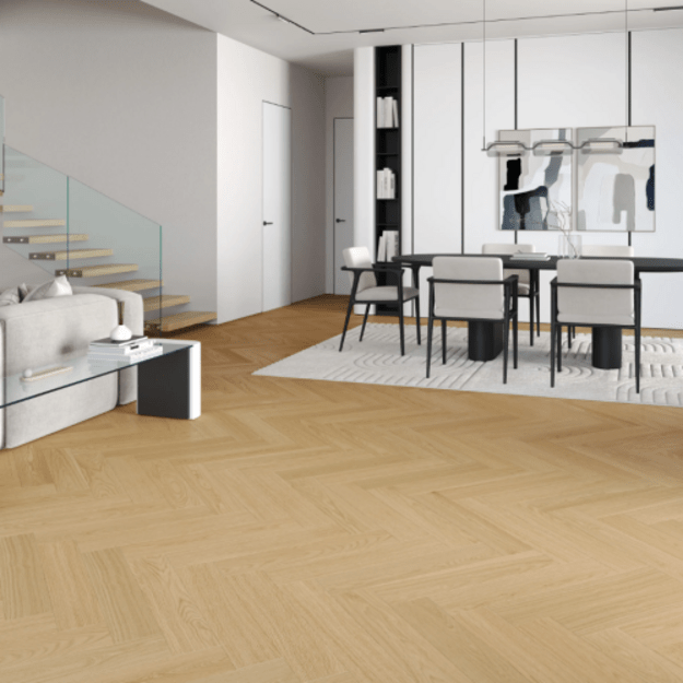 Barlinek NextStep Cream Oak Herringbone SPC vinilinė eglutė 1