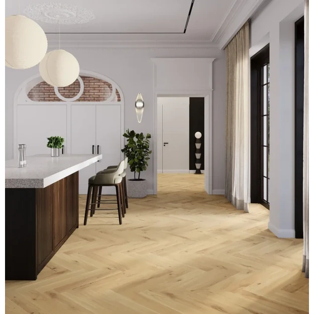 Barlinek Oak Ramsey Herringbone 110 parketlentės