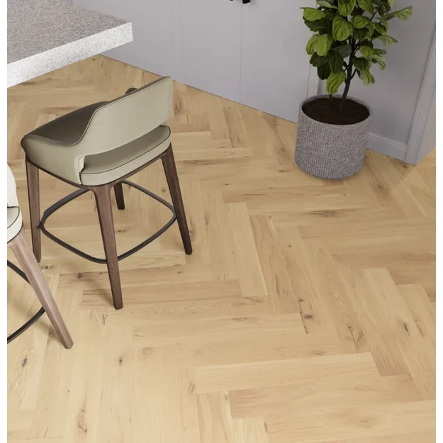 Barlinek Oak Ramsey Herringbone 110 parketlentės