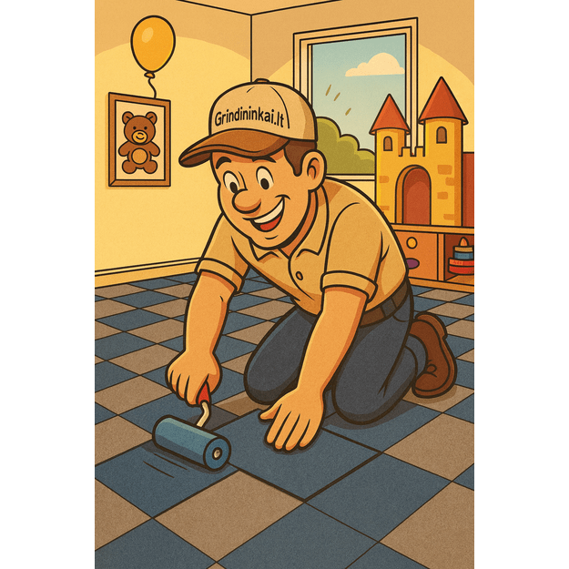 Kiliminės dangos plytelėmis įrengimas