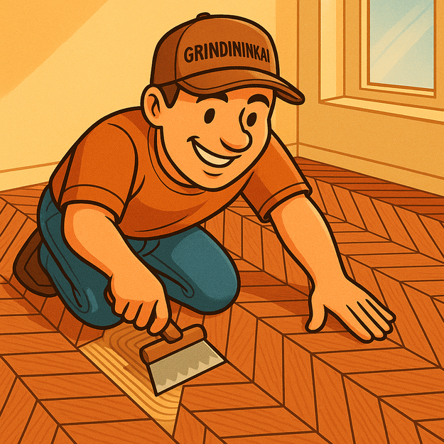 Įrengimas prancūziška eglute (Chevron) 