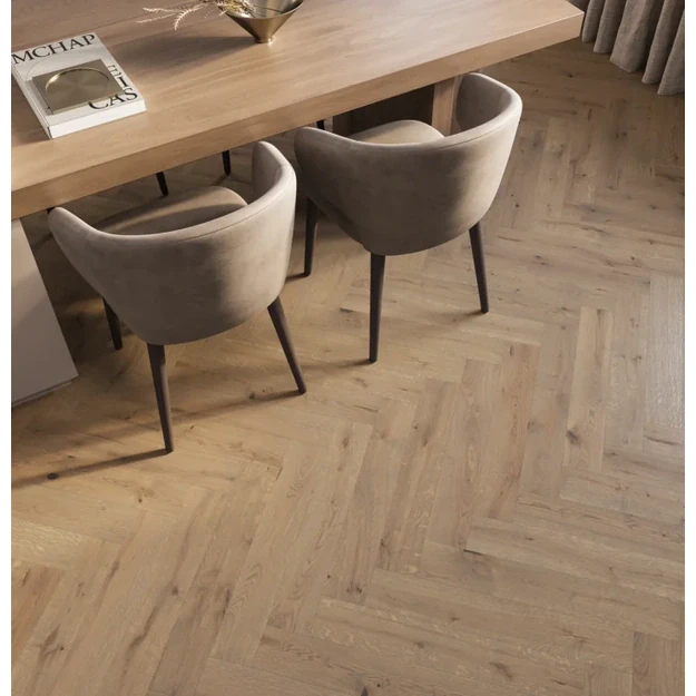 Barlinek Oak Serene Herringbone 110 parketlentės