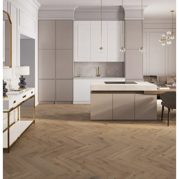 Barlinek Oak Serene Herringbone 110 parketlentės