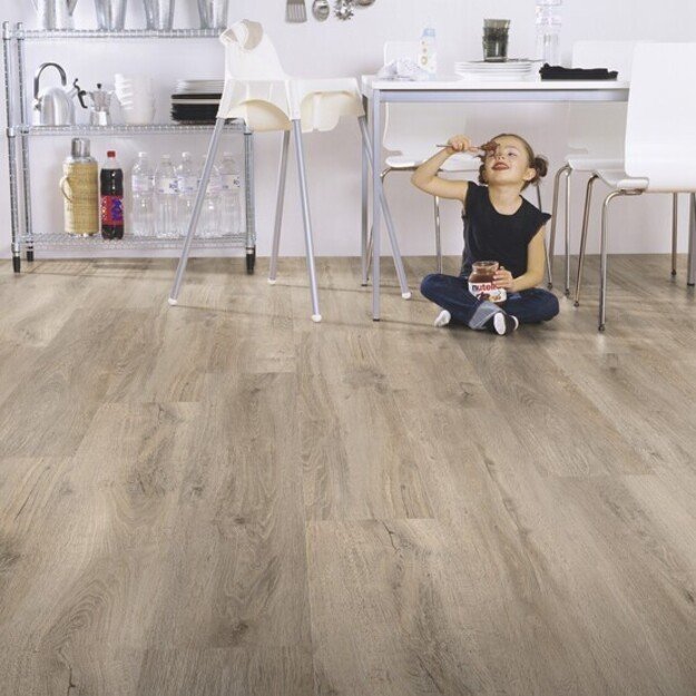 Gerflor, Virtuo, 55 Dry Back, 36131026, Baita Taupe, 230x1500x2.5 mm, 33kl., klijuojamos LVT vinilinės lentelės 1