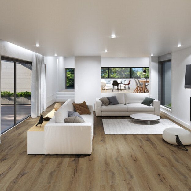 Gerflor, Virtuo, 55 Dry Back, 36131010, Daintree Brown, 230x1500x2.5 mm, 33kl., klijuojamos LVT vinilinės lentelės 3