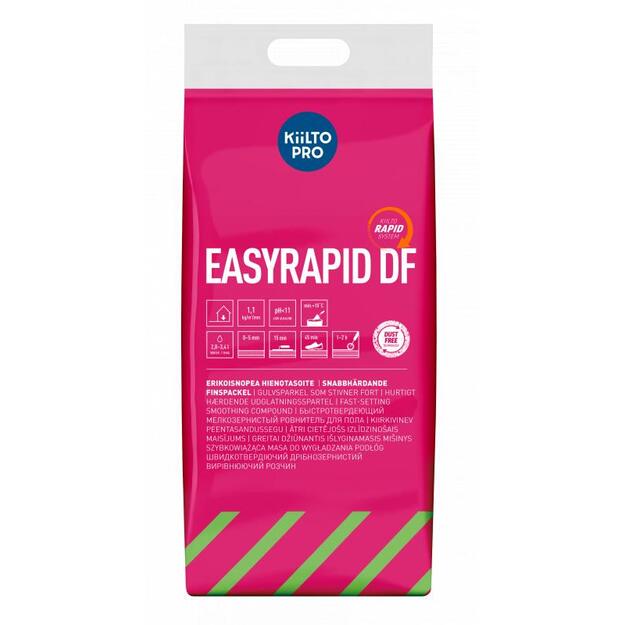 KIILTO EASYRAPID DF REMONTINĖ MASĖ 10KG 0-5 MM 1
